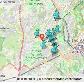 Mappa Via di Boccea, 00168 Roma RM, Italia (1.29214)