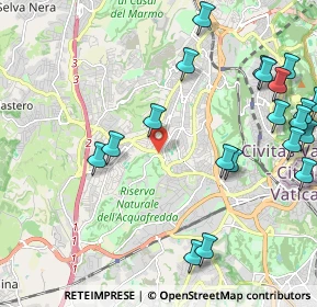 Mappa Via di Boccea, 00168 Roma RM, Italia (2.8495)