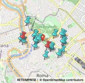 Mappa Viale della Trinità dei Monti, 00187 Roma RM, Italia (0.7725)