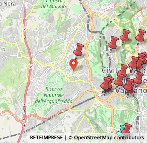Mappa Via Antonio Gandusio, 00168 Roma RM, Italia (3.06944)