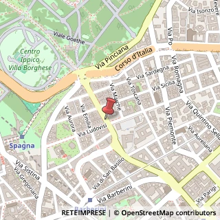 Mappa Via Vittorio Veneto,  84, 00187 Roma, Roma (Lazio)