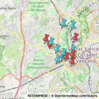 Mappa Via Mattia Battistini, 00168 Roma RM, Italia (1.65769)
