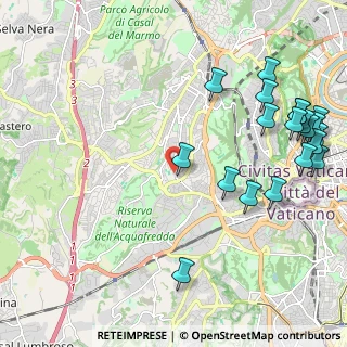 Mappa Via Mattia Battistini, 00168 Roma RM, Italia (2.9095)