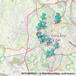 Mappa Via Mattia Battistini, 00168 Roma RM, Italia (3.686)