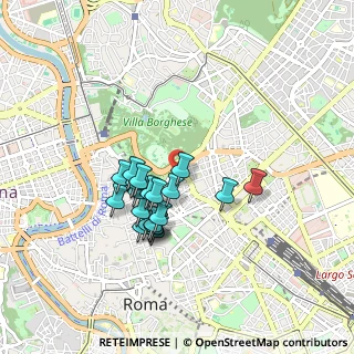 Mappa Via Aurora, 00187 Roma RM, Italia (0.7585)
