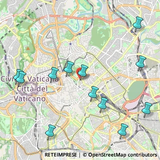 Mappa Via Aurora, 00187 Roma RM, Italia (2.74833)