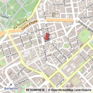 Mappa Via Boncompagni,  47, 00187 Roma, Roma (Lazio)