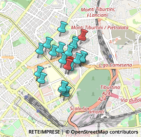 Mappa Via Pavia, 00161 Roma RM, Italia (0.605)