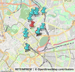 Mappa Via Pavia, 00161 Roma RM, Italia (1.54154)