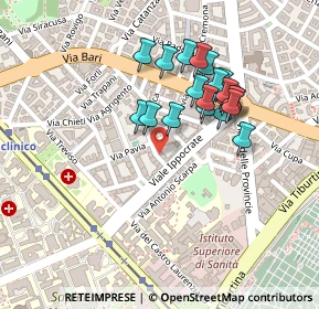 Mappa Via Pavia, 00161 Roma RM, Italia (0.21)