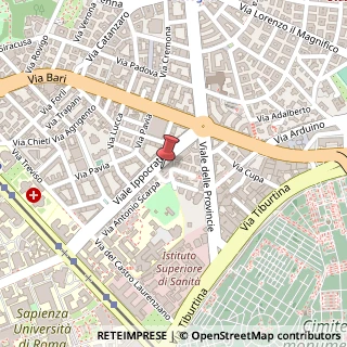 Mappa Via Ercole Pasquali, 3, 00161 Roma, Roma (Lazio)