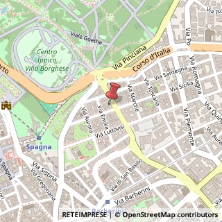 Mappa Via Vittorio Veneto, 108, 00187 Roma, Roma (Lazio)