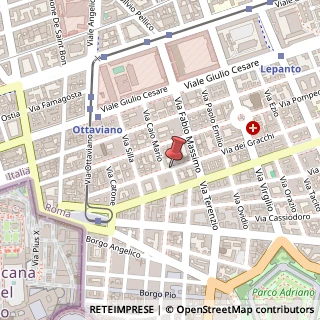 Mappa Via dei Gracchi,  73, 00192 Roma, Roma (Lazio)