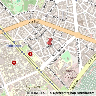 Mappa Via Giovanni Mingazzini, 1, 00161 Roma, Roma (Lazio)