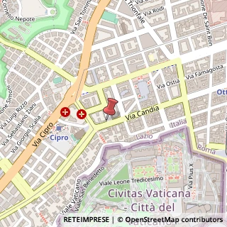 Mappa Via Candia, 108, 00192 Roma, Roma (Lazio)