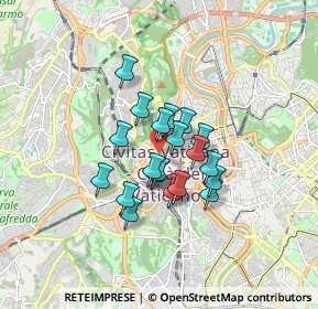 Mappa In varie zone del centro di Roma, 00192 Roma RM, Italia (1.209)