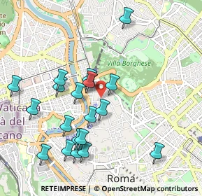 Mappa Via di Gesù e Maria, 00187 Roma RM, Italia (1.0445)
