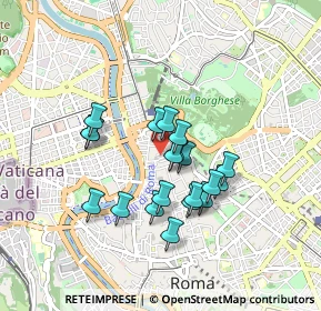 Mappa Via di Gesù e Maria, 00187 Roma RM, Italia (0.7425)