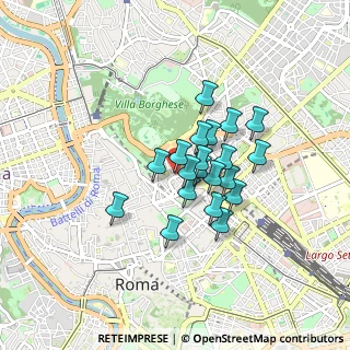 Mappa Via Vittorio Veneto, 00187 Roma RM, Italia (0.6315)