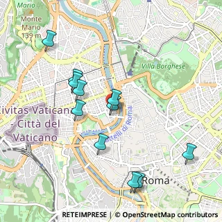 Mappa Via Marianna Dionigi, 00193 Roma RM, Italia (1.05091)