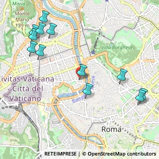 Mappa Via Marianna Dionigi, 00193 Roma RM, Italia (1.3975)