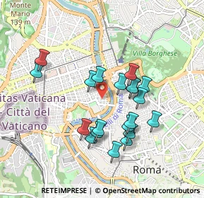 Mappa Via Marianna Dionigi, 00193 Roma RM, Italia (0.8585)