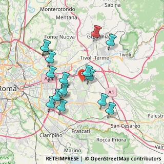 Mappa Largo Scapoli, 00132 Roma RM, Italia (7.38125)