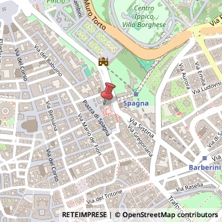 Mappa Piazza di Spagna, 20, 00187 Roma, Roma (Lazio)