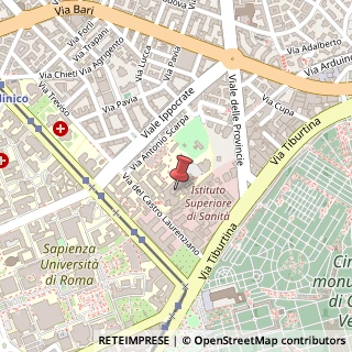 Mappa Via del Castro Laurenziano, 9, 00161 Roma, Roma (Lazio)