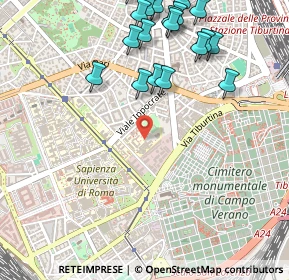 Mappa Via del Castro Laurenziano, 00161 Roma RM, Italia (0.687)
