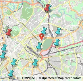 Mappa Via del Castro Laurenziano, 00161 Roma RM, Italia (2.80917)