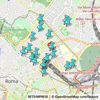 Mappa Via Sommacampagna, 00185 Roma RM, Italia (0.9465)