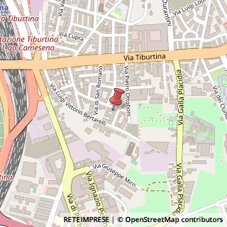 Mappa Via Tancredi Cartella, 56/58, 00159 Roma, Roma (Lazio)