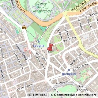 Mappa Via Francesco Crispi, 94, 00187 Roma, Roma (Lazio)