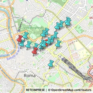 Mappa Via Lucullo, 00187 Roma RM, Italia (0.75)