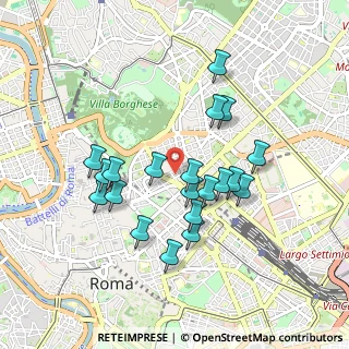Mappa Via Lucullo, 00187 Roma RM, Italia (0.8645)