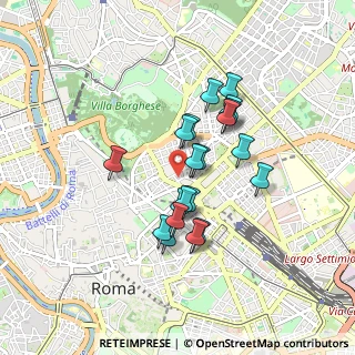 Mappa Via Lucullo, 00187 Roma RM, Italia (0.7345)