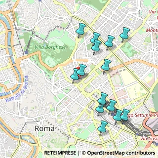 Mappa Via Antonio Salandra, 00187 Roma RM, Italia (1.10714)