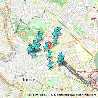 Mappa Via Antonio Salandra, 00187 Roma RM, Italia (0.7155)