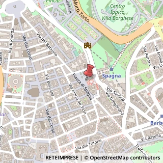 Mappa Piazza di Spagna, 23, 00187 Roma, Roma (Lazio)