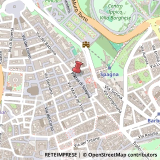 Mappa Piazza di Spagna, 87, 00187 Roma, Roma (Lazio)