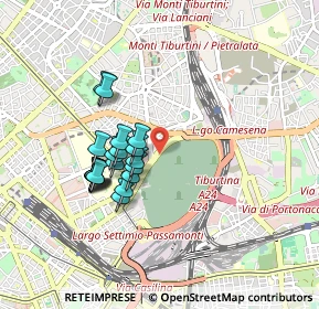 Mappa Tiburtina, 00185 Roma RM, Italia (0.7845)