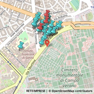 Mappa Tiburtina, 00185 Roma RM, Italia (0.21429)