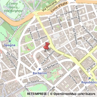 Mappa Via Vittorio Veneto, 97, 00187 Roma, Roma (Lazio)