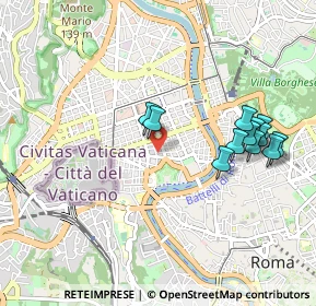 Mappa Via Cassiodoro, 00100 Roma RM, Italia (1.01833)