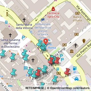 Mappa Via Vittorio Emanuele Orlando, 00185 Roma RM, Italia (0.0875)