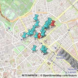 Mappa Via Vittorio Emanuele Orlando, 00185 Roma RM, Italia (0.3395)