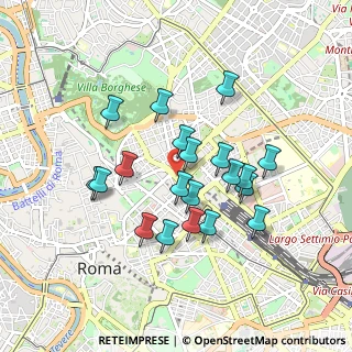 Mappa Via Vittorio Emanuele Orlando, 00185 Roma RM, Italia (0.8215)