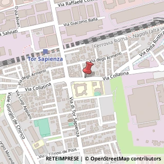 Mappa Via Collatina, 285, 00155 Roma, Roma (Lazio)