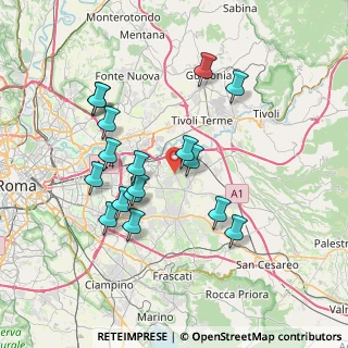 Mappa Via Montagano, 00132 Roma RM, Italia (7.41353)